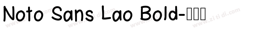 Noto Sans Lao Bold字体转换